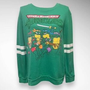 NICKELODEON Teenage‎ Mutant Ninja Turtles Green Sweatshirt XL | EUC